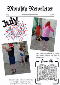 July Book Dragon Domain Newsletter!