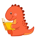 orange dino reading.png